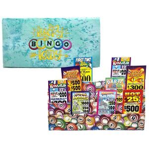 Hands Free Lucky Bingo Lady Card Holder for games plus Bingo holds 16 tab dab